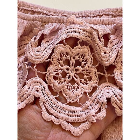 Forever 21 Blush Crop Top Medium - Picture 6 of 7